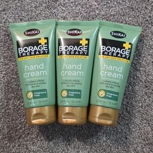 ShiKai Borage Therapy Hand Cream - Unscented 2.5 fl oz Cream-3PK